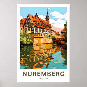 Neurenberg Duitsland Reisprint Poster