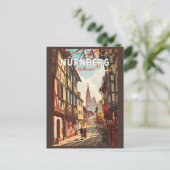 Neurenberg Duitsland Reizen Kunst Vintage Briefkaart (Staand voorkant)