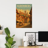 Neurenberg — Het middeleeuwse hart van Beieren Poster (Thuiskantoor)