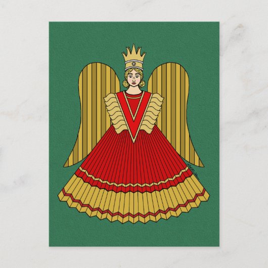 Neurenberg Kerst Engel Briefkaart (Voorkant)