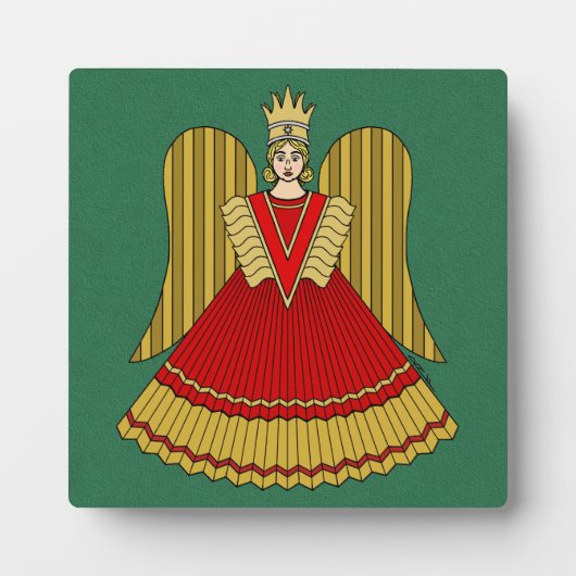 Neurenberg Kerst Engel Fotoplaat (Voorkant)