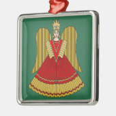 Neurenberg Kerst Engel Metalen Ornament (Links)