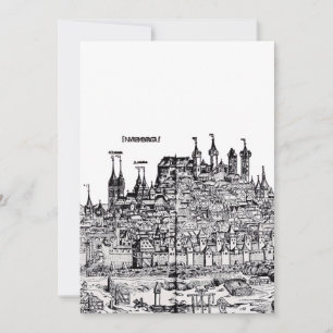 Neurenberg Middeleeuwse stad in Duitsland Kaart