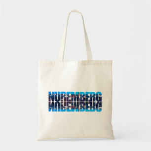 Neurenberg tekst samengesteld uit nacht oude stad tote bag