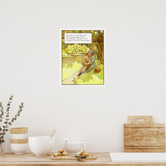  neurierafdrukken - Pat a Cake Poster (Keuken)