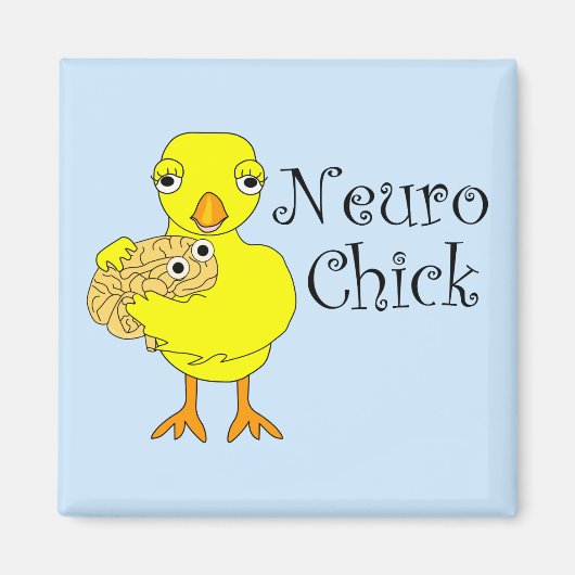 Neuro Chick Text Magneet (Voorkant)
