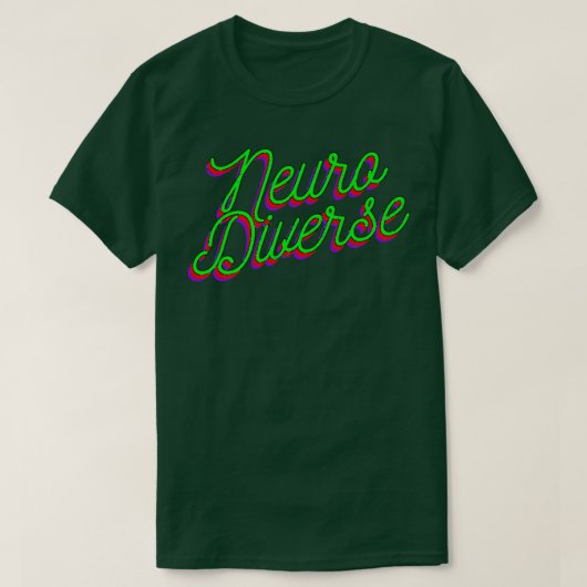 Neuro Diverse Design ADHD Premium  T-shirt (Design voorkant)