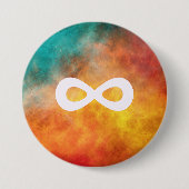 Neuro Galaxy - Neurodiversity Pin Ronde Button 7,6 Cm (Voorkant)