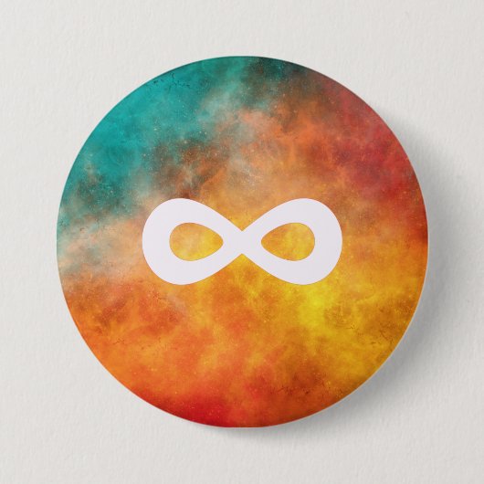 Neuro Galaxy - Neurodiversity Pin Ronde Button 7,6 Cm (Voorkant)