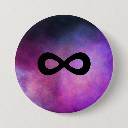 Neuro Galaxy Pin - Neurodiversiteit Ronde Button 7,6 Cm (Voorkant)