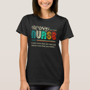 NEURO Nurse Definition Quote stijl T-shirt