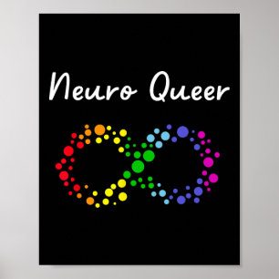 Neuro Queer! LGBTQ Gay Pride! Neurodiverse autisme Poster