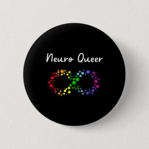 Neuro Queer! LGBTQ Gay Pride! Neurodiverse autisme Ronde Button 5,7 Cm