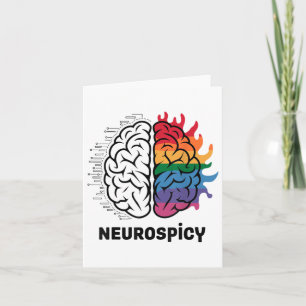 Neuro Spicy Brain Meme Design _1 Kaart