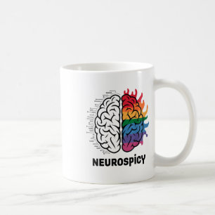 Neuro Spicy Brain Meme Design _1 Koffiemok