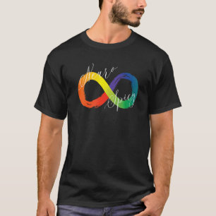 Neuro Spicy Oneindigheidssymbool Spectrum Autisme T-shirt