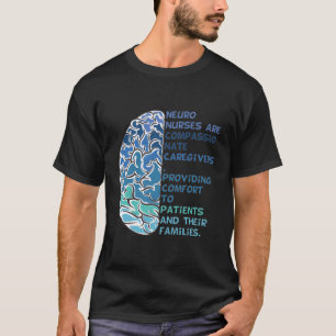 Neuro Verpleegkundige Werk School Grappig Team Squ T-shirt
