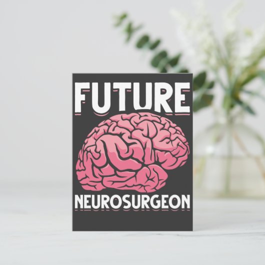 Neurochirurg Student Funny Brain Neuro chirurg Briefkaart (Staand voorkant)
