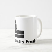 Neurochirurgie Freak Coffee Cup (wit) Koffiemok (Voorkant rechts)