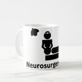 Neurochirurgie Freak Coffee Cup (wit) Koffiemok (Voorkant links)