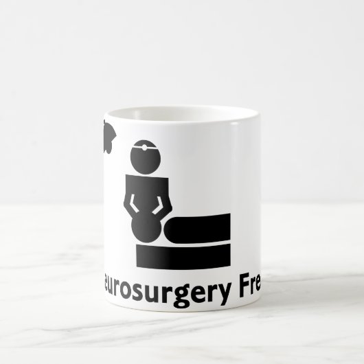 Neurochirurgie Freak Coffee Cup (wit) Koffiemok (Center)