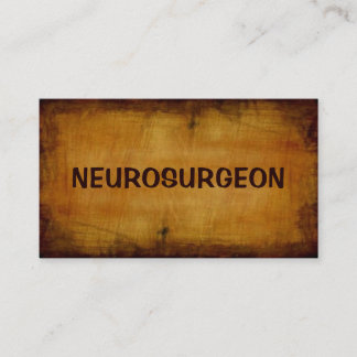 Neurochirurgien Carte de visite antique