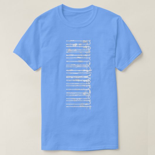 Neurodiverend is verschillend en normaal t-shirt (Design voorkant)