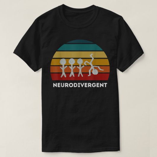 Neurodivergent  ADHD  T-shirt (Design voorkant)