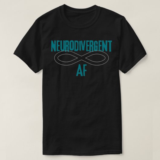 Neurodivergent AF 2 T-shirt (Design voorkant)