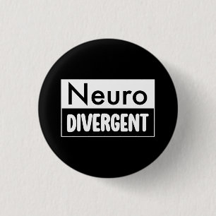 neurodivergent   Bewustzijn van neurodiversiteit Ronde Button 3,2 Cm