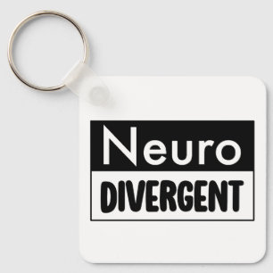 neurodivergent Bewustzijn van neurodiversiteit Sleutelhanger