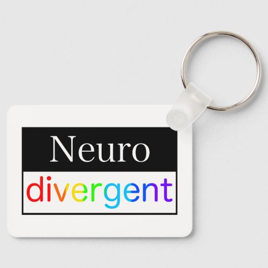 neurodivergent | Bewustzijn van neurodiversiteit Sleutelhanger (Voorkant)