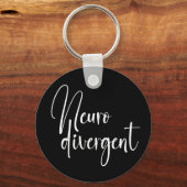neurodivergent | Bewustzijn van neurodiversiteit Sleutelhanger (Achterkant)
