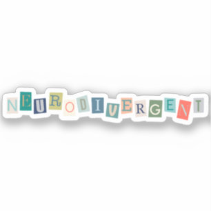 neurodivergent Bewustzijn van neurodiversiteit Sticker