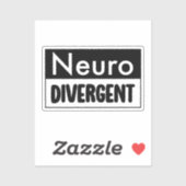 neurodivergent | Bewustzijn van neurodiversiteit Sticker (Vel)
