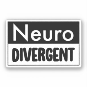 neurodivergent   Bewustzijn van neurodiversiteit Sticker