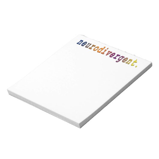 neurodivergent. bloc-notes (Tourné)