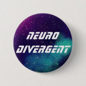 Neurodivergent  Galaxy Identity Ronde Button 5,7 Cm (Voorkant)