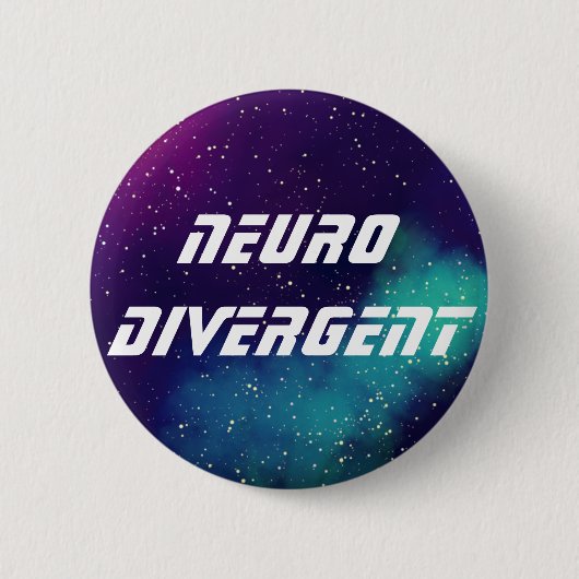 Neurodivergent  Galaxy Identity Ronde Button 5,7 Cm (Voorkant)