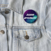Neurodivergent  Galaxy Identity Ronde Button 5,7 Cm (In situ)