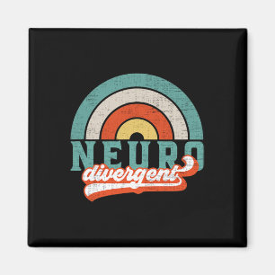 Neurodivergent Pride voor autisme Adhd en wees op Magneet