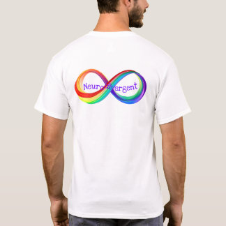 Neurodivergent Rainbow Infinity-symbool T-shirt