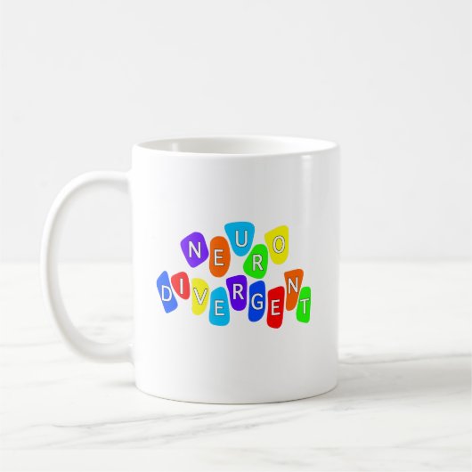 neurodivergent | Rainbow Neurodiversity Awareness Koffiemok (Links)