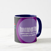 Neurodivergent Rebel Unicorn Coffee Mok (Voorkant rechts)