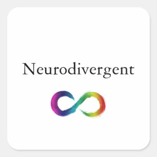 Neurodivergent Vierkante Sticker