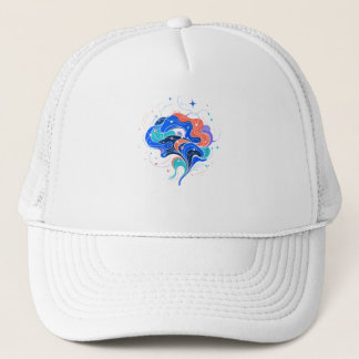 Neurodivergente Hersen Abstracte Kunst Trucker Pet