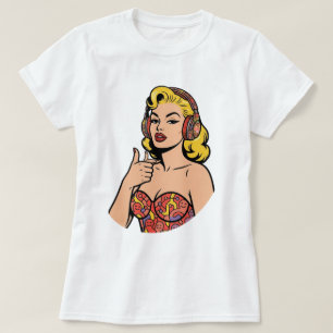 Neurodivergente Pop Art - Open Mind Marilyn-stijl  T-shirt