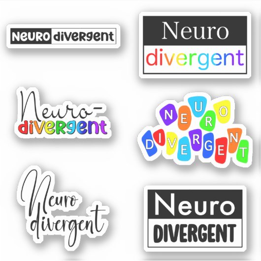 Neurodivergente Stickers Verpakking/Sticker Blad (Voorkant)