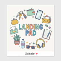 Neurodivergente thuisorganisatie landingspadlabel