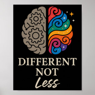 Neurodivergente trots Adhd Autisme Acceptatie Ande Poster